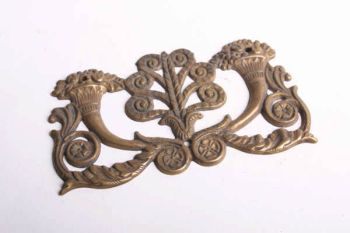 Klassiek sier ornament hoorn des overvloeds brons antiek