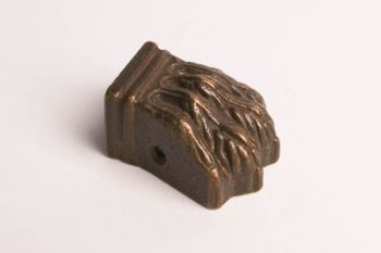 Leeuwenpootje sier ornament klein brons antiek 38mm