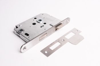 Badkamer - WC slot 63mm RVS geborsteld 8mm doornmaat 50mm links/rechts bruikbaar
