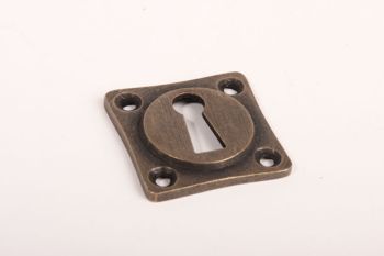 Sleutelrosas 38 mm ton-model met sleutelgat brons antiek voor binnendeuren