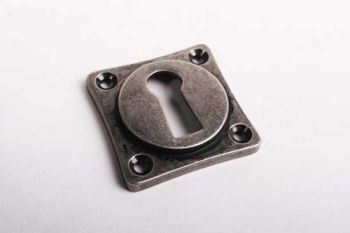 Sleutelrozet 38mm ton-model met sleutelgat zilver antiek