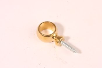 Trap roede houder oog 14mm messing polijst