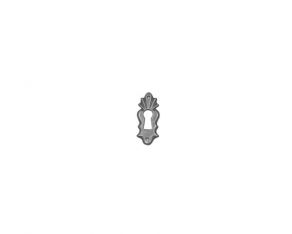 sleutelplaat Brons Antiek 16mm