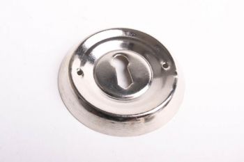Ronde sleutelplaat klassiek nikkel 56mm