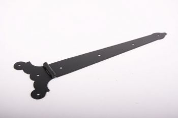 Scharnier landelijk ijzer zwart 350mm lang