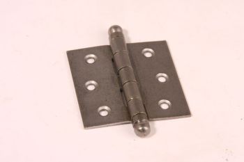 Scharnier grijze tinkleur 63x63mm met bolkop