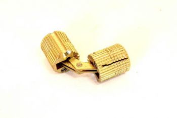 Onzichtbaar scharnier inboor 10mm massief messing