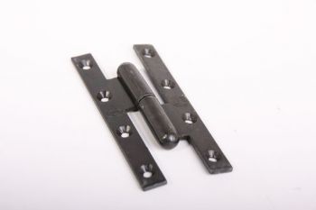 Scharnier paumelle links hoogte 140mm en breedte 60mm zwart