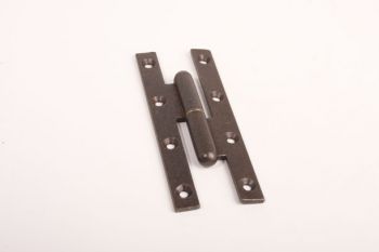 Scharnier paumelle links hoogte 160mm en breedte 60mm roest