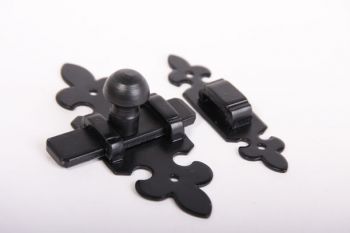 Schuif klassiek zwart 105mm met aanslagbeugeltje