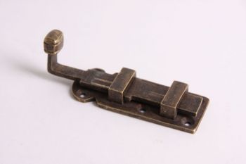 Schuif massief Brons Antiek 80mm recht