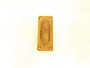 Greep brons antiek 75mm schuifdeur.
