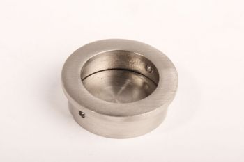 Infreesgreep rond 40mm geborsteld nikkel