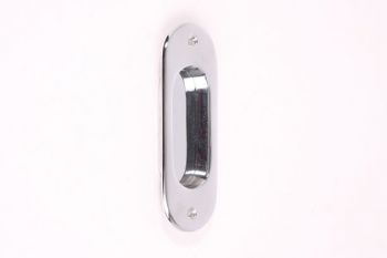 Greep schuifdeur blinkend chroom 128mm voor en suite deuren