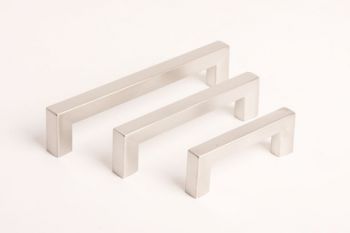 Greep geborsteld nikkel 64mm, 96mm of 128mm