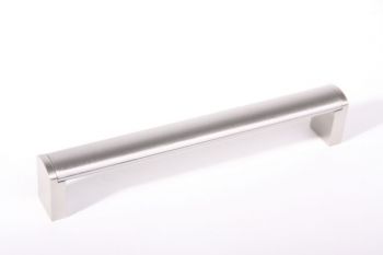 Moderne greep voor keuken en meubel 20mm ovaal RVS look boormaten 128mm tot 480mm