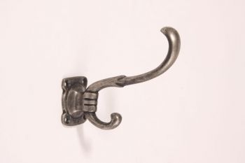 Kapstokhaak klassiek antiek zilver 93mm