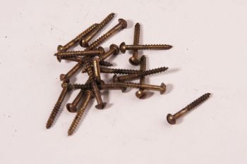 Schroeven bolkop 2.0 x 16mm brons antiek gleuf 100 stuks