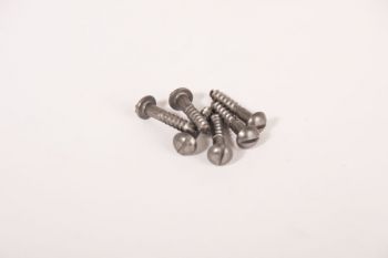 Schroeven bolkop 3.0 x 16mm tinkleur grijs gleuf 100 stuks