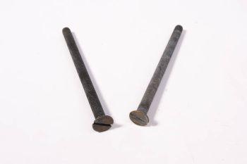 Boutjes M6x70mm of M6x90 verzonken voor veiligheid cilinderrozet brons antiek per 2 stuks