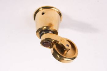 Klassiek wiel voor meubelpoten messing polijst rond 38mm/75mm