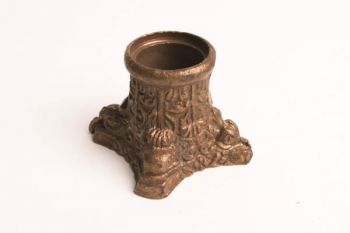 Klassieke, bewerkte meubelvoet of meubelsok brons antiek 39mm