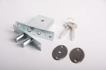 Insteekbijzetslot gelijksluitend SKG** twee brons antiek per 2 stuks