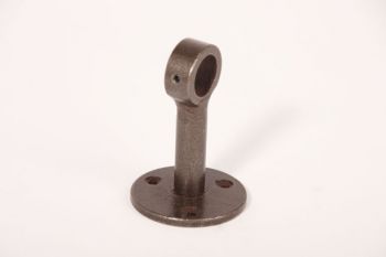 Muur- of plafondsteun voor 20mm buis in roest 60mm voet