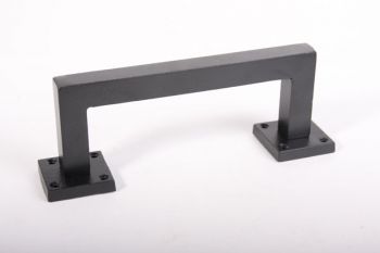 Industriële deurgreep vierkant robuust 205mm zwart