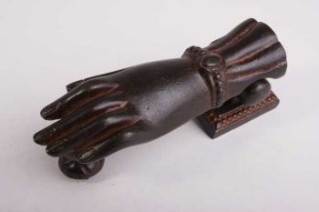Deurklopper landelijk gietijzer roest hand
