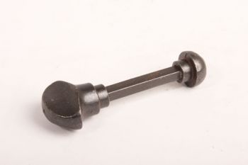 WC sluiting stift met knop in roestkleur