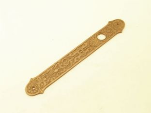 Deurplaat klassiek brons antiek per stuk