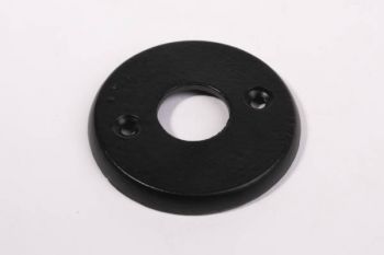 Ronde renovatie rozet voor deurkruk zwart 55mm