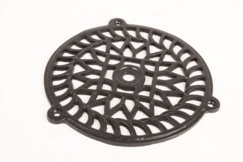 Rooster zwart gietijzer rond 160mm