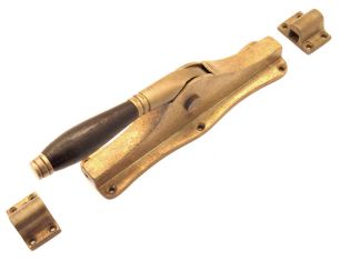 Raamsluiting brons antiek 40mm zonder stangen