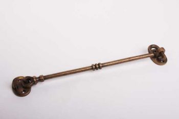 Kajuithaak en windhaak klassiek voor deuren en ramen antiek brons 250mm