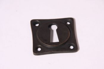 Sleutelrozet 38 mm ton-model met sleutelgat Donker brons antiek