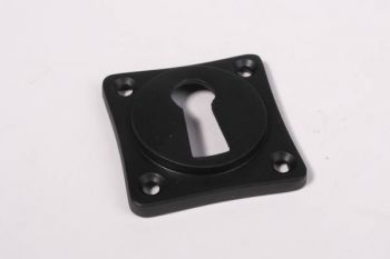 Sleutelrozet 38mm ton-model met sleutelgat messing zwart