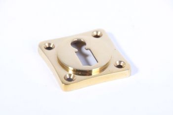 Sleutelrozet 38 mm met sleutelgat messing polijst