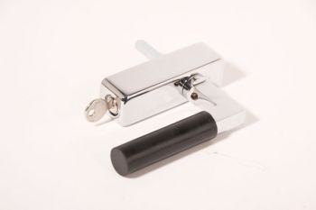 Raamkruk Bauhaus 110mm chroom en bakeliet draai-kiep afsluitbaar