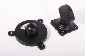 WC Sluiting zwart, tinkleur of roest en wit-zwart vrij/bezet