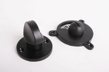 WC Sluiting met ronde rozet zwart, tinkleur of roest en wit-zwart vrij/bezet