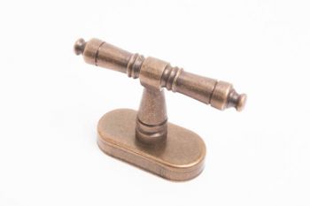 Raamkruk landelijk klassiek T-vorm brons antiek voor draai-kiep ramen