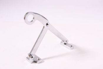 Raamuitzetter 170mm blinkend chroom voor klepraam