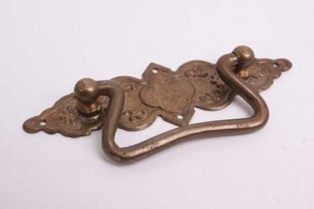 Klassieke greep voor lades brons antiek 105mm