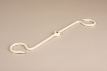 Wijnglas houder antiek wit uitbreiding voor 2 glazen