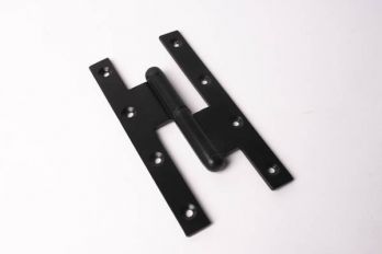 Scharnier paumelle links hoogte 160mm en breedte 80mm zwart