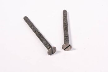 Boutjes M6x70mm verzonken voor veiligheid cilinderrozet zilver antiek per 2 stuks