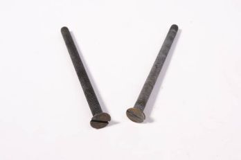 Boutjes M6x70mm of M6x90 verzonken voor veiligheid cilinderrozet brons antiek per 2 stuks