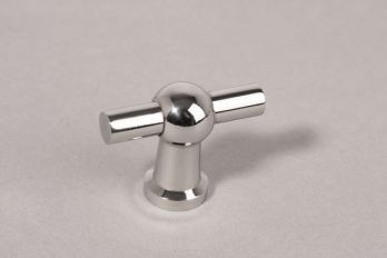 Knop blinkend chroom 45mm kraanknop